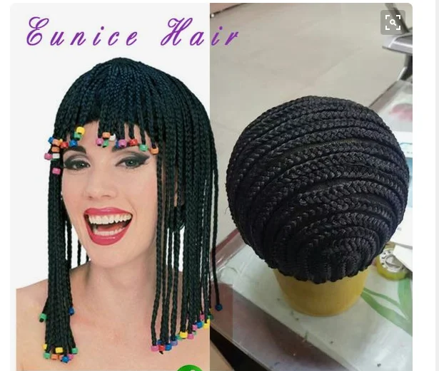 Wholesale Cornrow Cap For Easier Making Wig Less Stress On Your Natural Hair Braided Wig Cap Net For Black Women