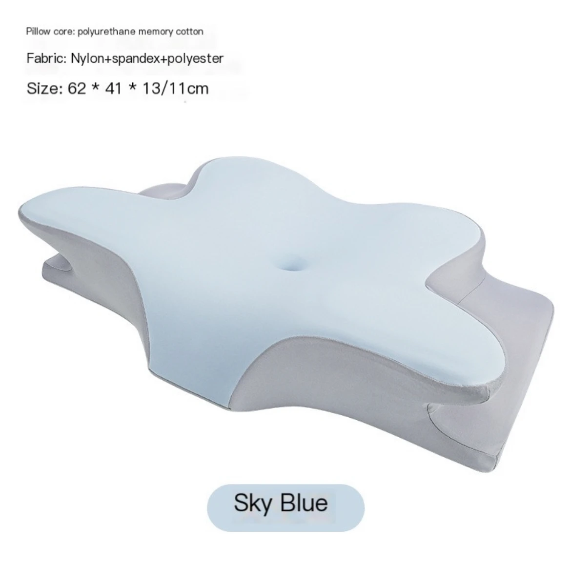 Latest Custom Support Butterfly Orthopedic Cervical Memory Foam Neck Pillow for Sleeping