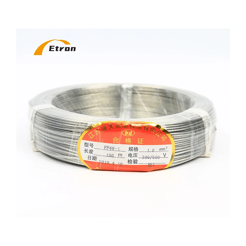 Etron fluoroplastic insulation FEP FF46-1/ FF46-2  Tinned/ silver-plated copper  high temperature wire