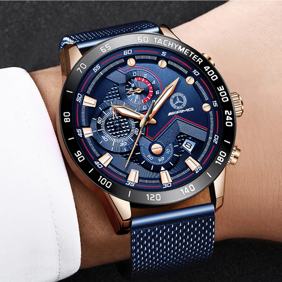 Hot Selling Mens Full Funcation Fashion Quartz Watches Wholesale Cheap Waterproof Business Design Car brand Watch
