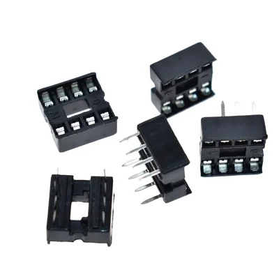 66PCS/Lot DIP IC Sockets Adaptor Solder Type Socket Kit 6 8 14 16 18 20 24 28 40 Pin DIP-8 16-Pins DIP8 DIP16 IC Connector