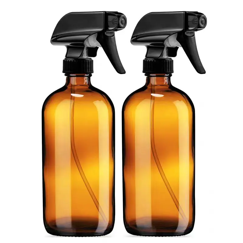 Recyclable 250ml 500ml 1000ml Boston Round Hand Shampoo Bath Lotion Dispenser Glass Pump Bottle with Pump