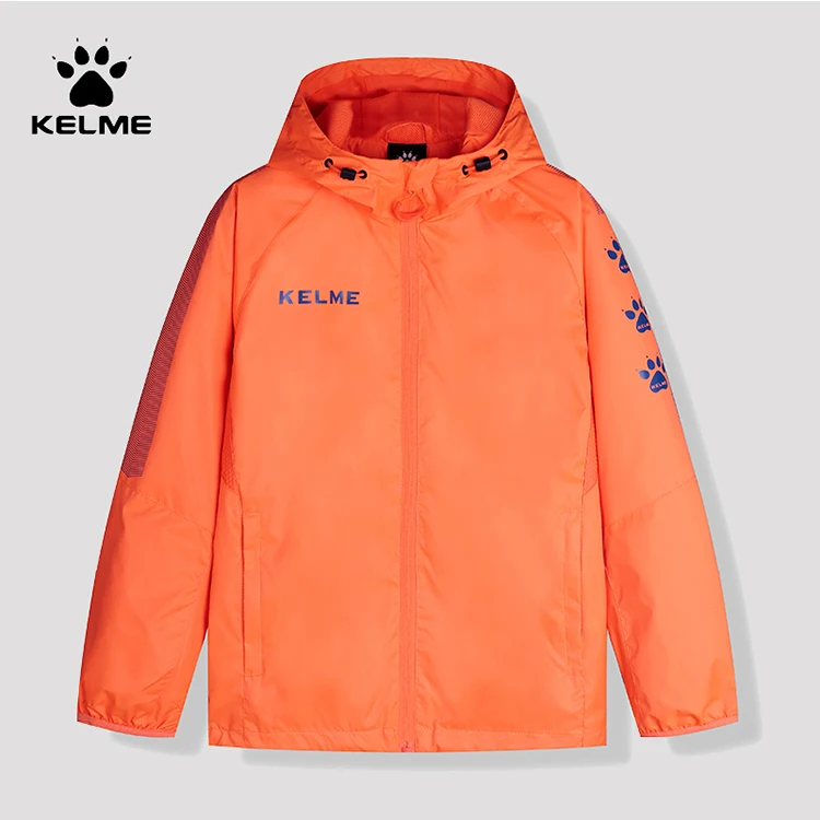 Детская футбольная тренировочная дождевая куртка KELME под заказ детская водонепроницаемая на молнии для баскетбола футбола тренировок дождя