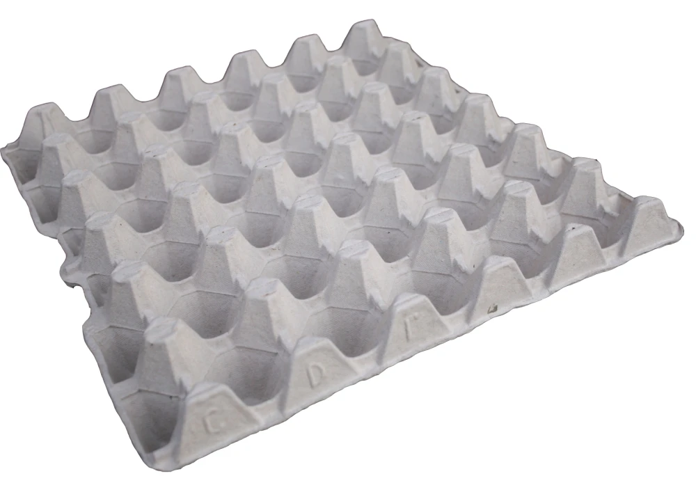 Factory Wholesale 30 Cells Paper Pulp Egg Tray 30 holes Eco-friendly pulp egg cartons recyclable paper eggs box biodegradable