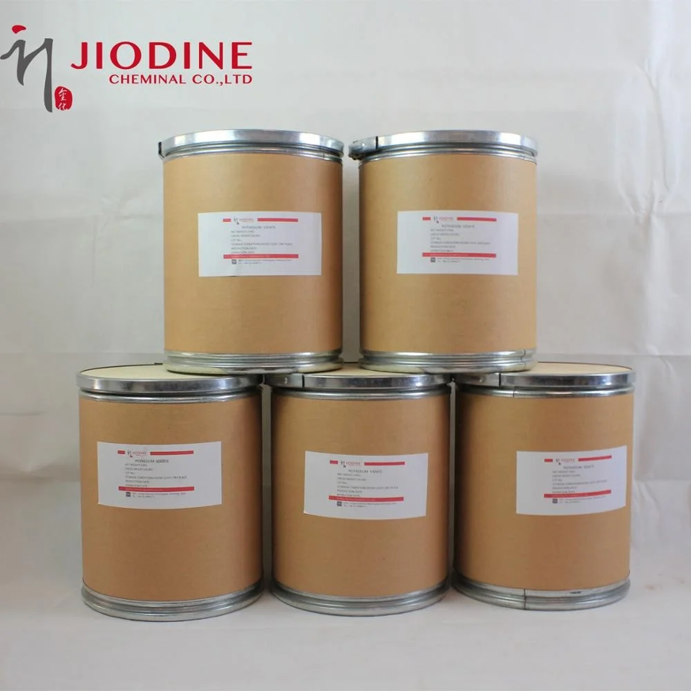 
KIO3 purity Potassium Iodote Powder Crystals Assay 99% Min Pharmacy/food/feed/chemical/Feed additives 