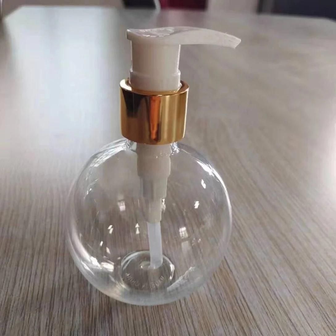 PET round  lotion bottle 200ml for shampoo and body cream hand sanitizer bottle packaging