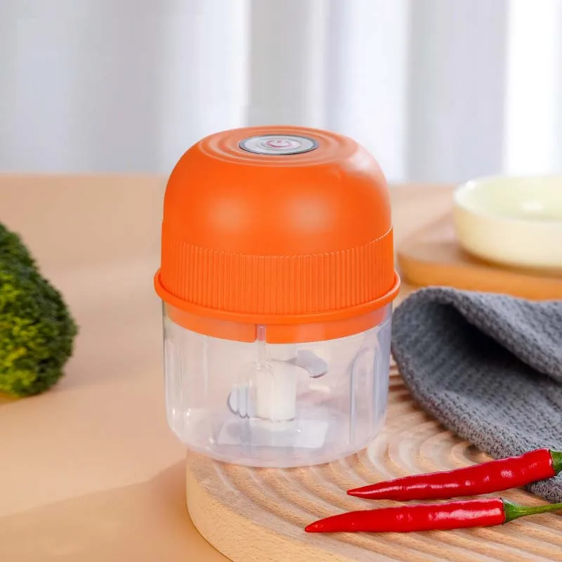 Electric Garlic Chopper Cordless Mini Food Chopper With Type C Charging 304 Stainless Steel Blade for Garlic Ginger Onion Meat