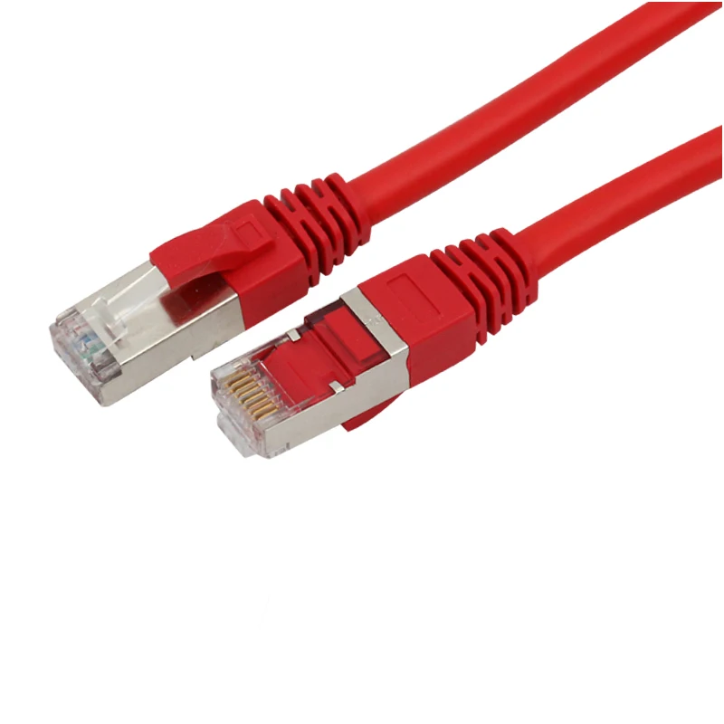  Красный SSTP Cat5E Cat6 RJ45 кабель соединительный Lan-Кабель Соединительный шнур