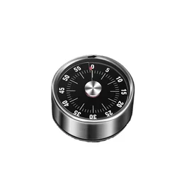 Magnetic Mechanical 60 Minute Round Visual Timer Countdown Clock for Kitchen