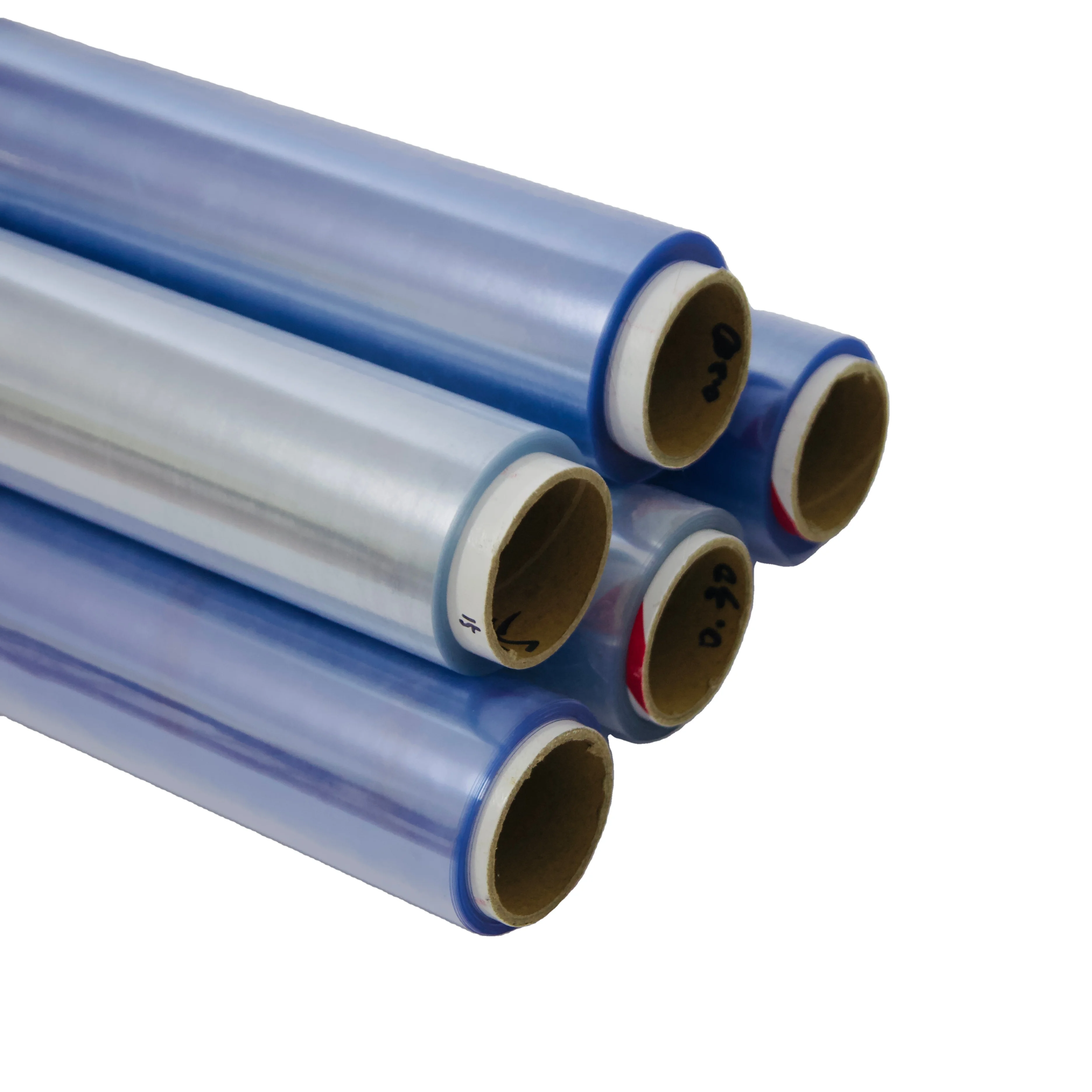 High gloss plastic stretch pvc self adhesive film