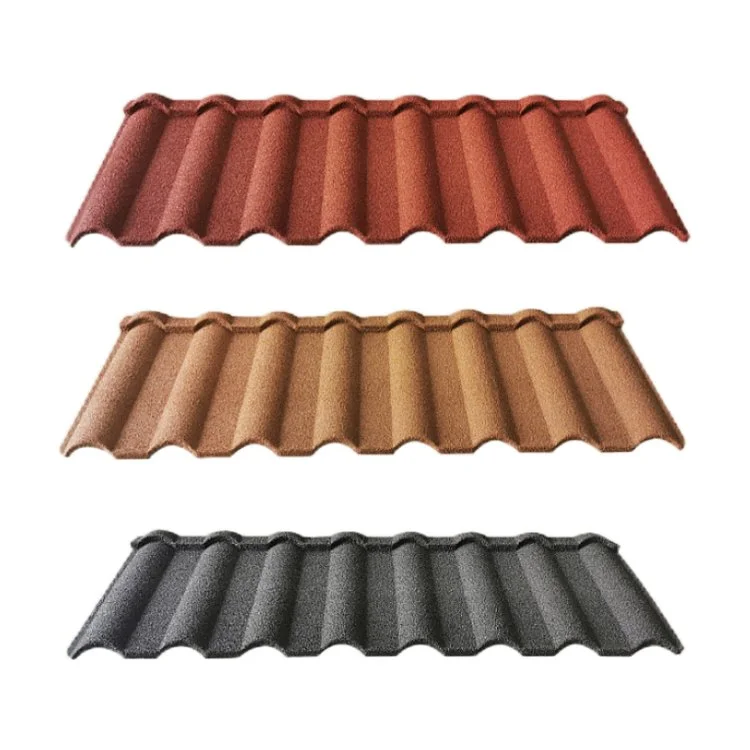 China Factory Price Building Materials Colorful Stone Coated Metal Roof Tiles