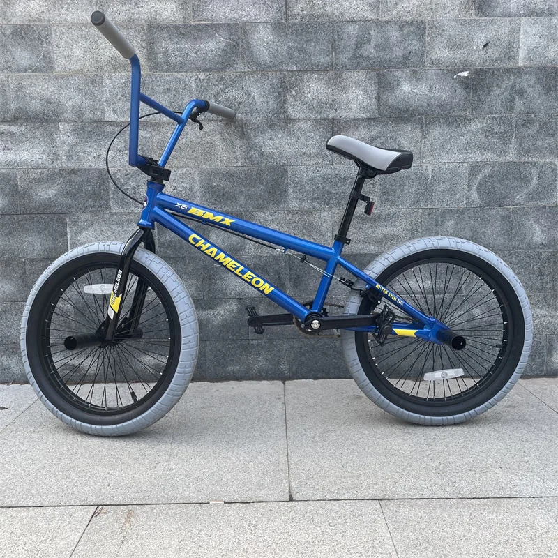 High Quality 20 Inch BMX Bicycle Single Speed Acrobatic Stunt Bike with Aluminum Alloy Fork and Double V Brake System
