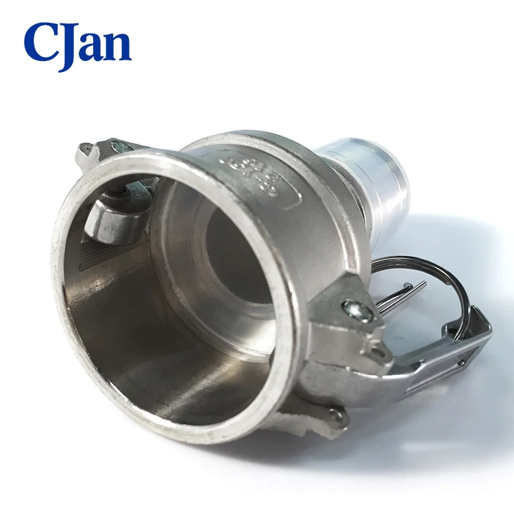 PFA lined camlock-C female adaptor camlock quick couplings for pharmaceutical and chemical