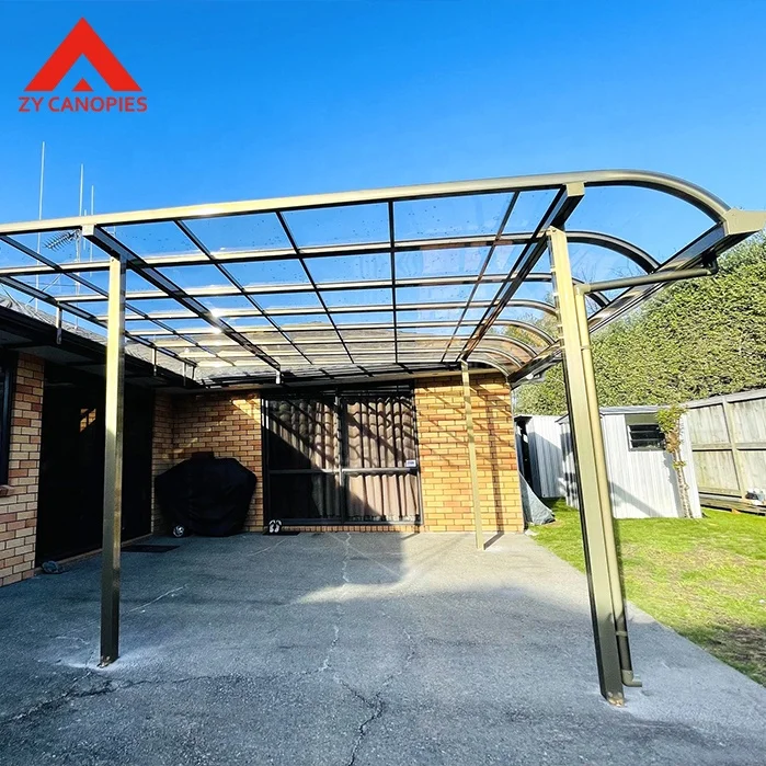 Yard Canopy Aluminum UV Resistant Balcony Courtyard Shed Outdoor Rainproof Awning Canopy