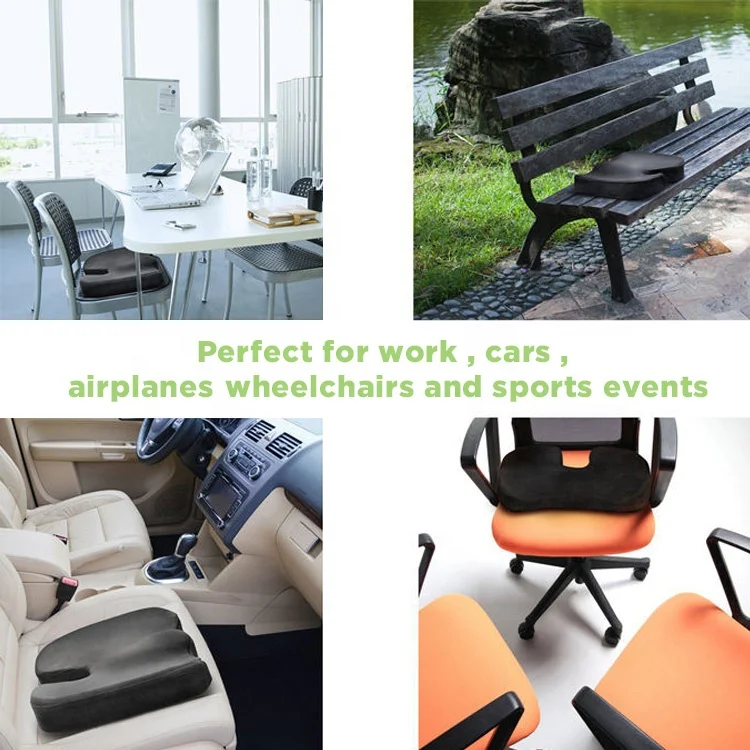 Union Win Coccyx Orthopedic Memory Foam Seat Cushion