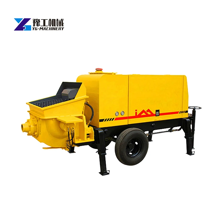 Portable Electric/Diesel Power Self Loading Concrete Mixer Pump Machine Cement Mixers With Pumps