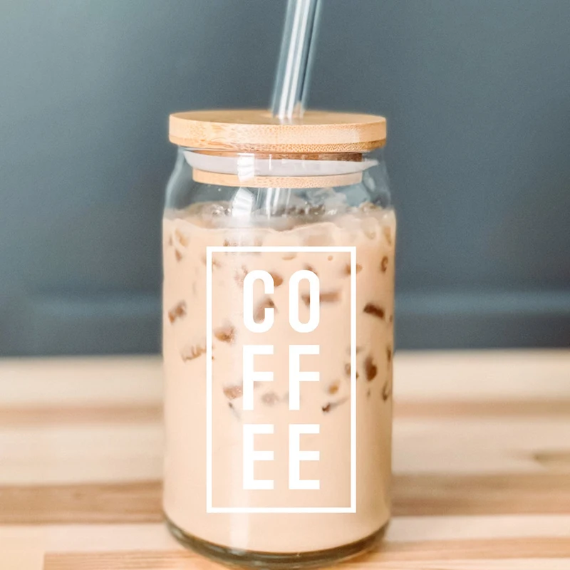 Custom Reusable 12oz 16oz 500Ml Sublimation Frosted Clear Tea Cold Juice Coffee Beer Glass Cup