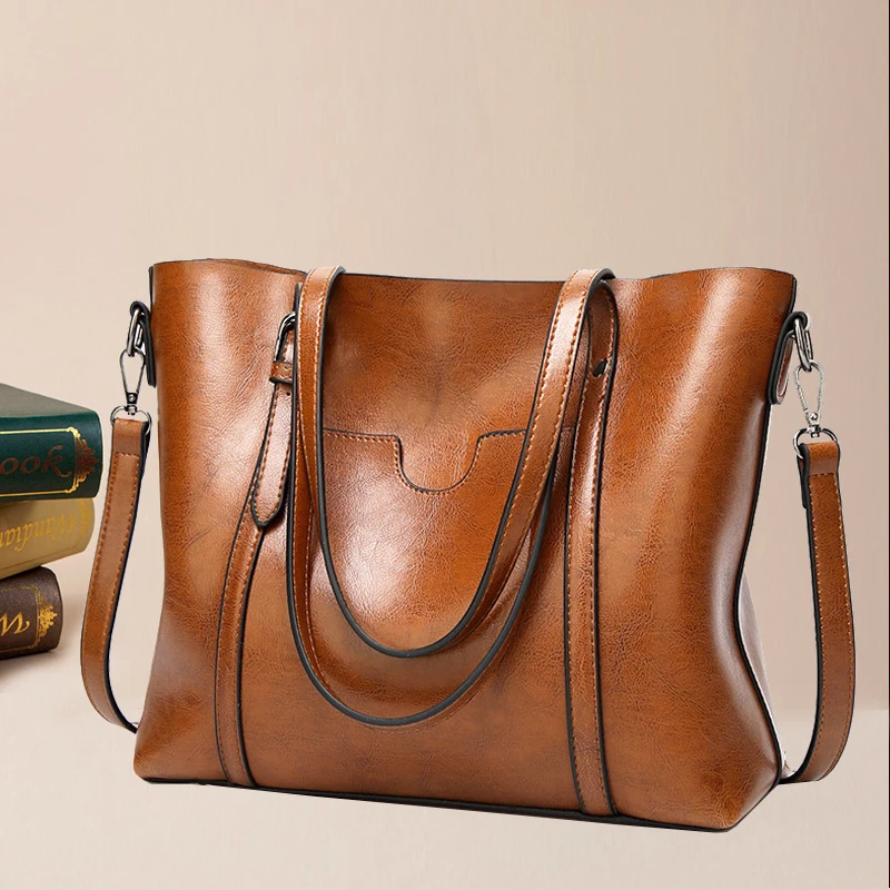 luxury female office shoulder crossbody bag large leather tote bags women handbags ladies