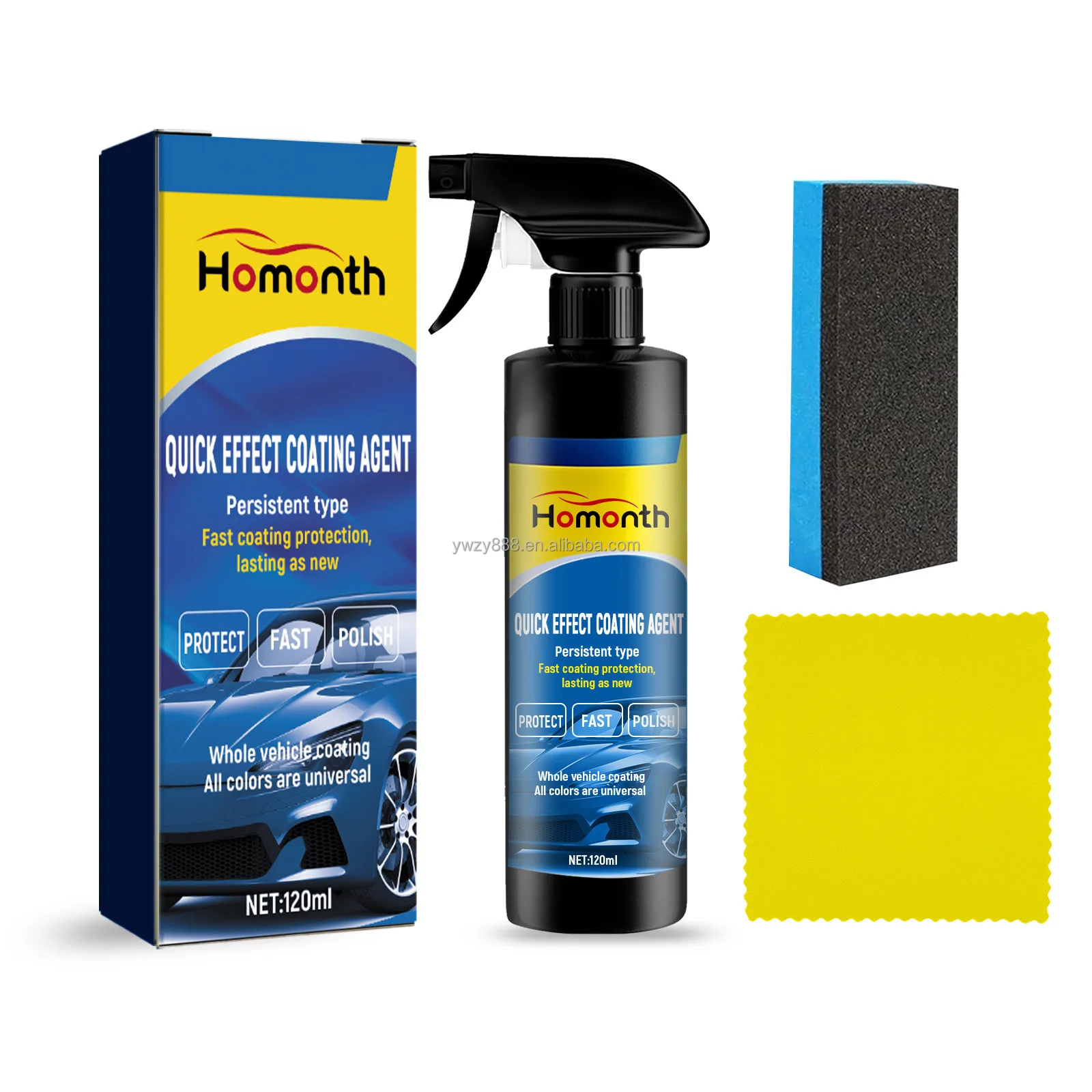 Car paint refurbishment brightening multifunctional car dust and dirt removal cleaning crystal plating coating agent