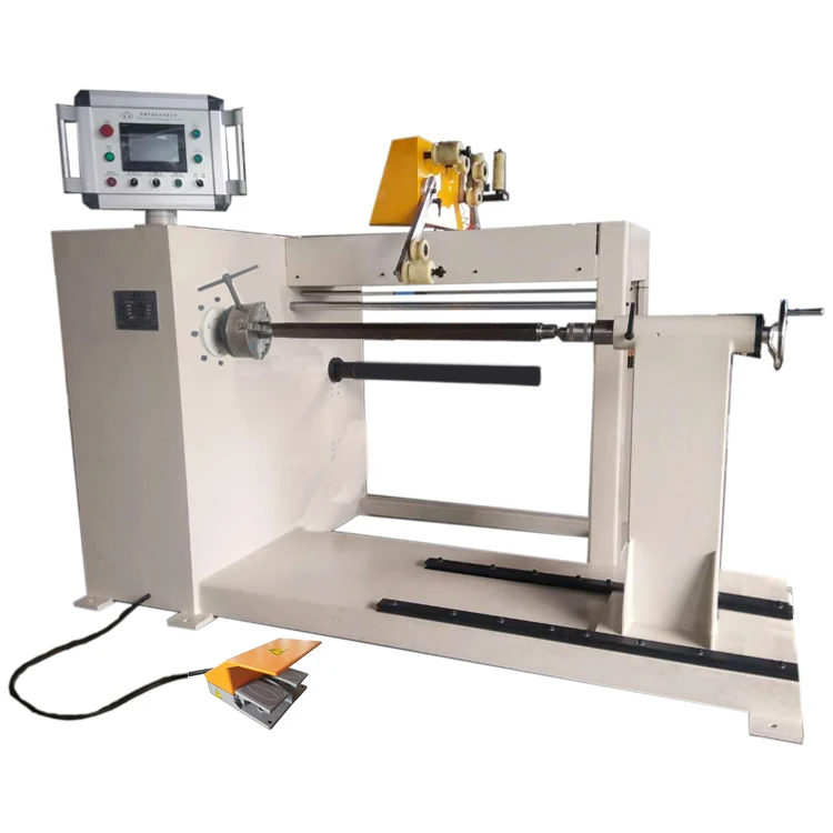 Automatic Wire Winder Oil Immersed Transformer Coil Winding Machine With Tailstock Movable