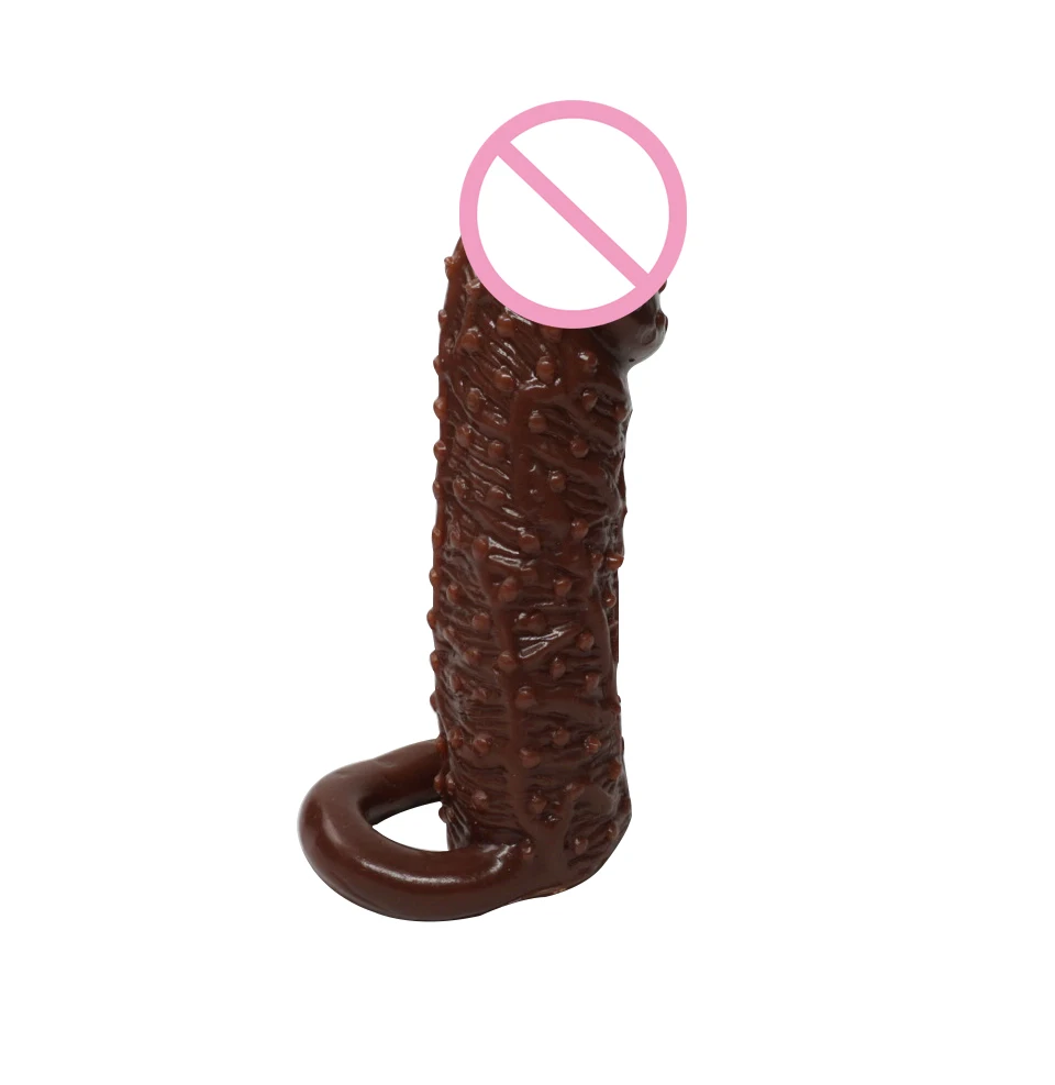 TPR Brown Black Adult Sex Toy In India Inflatable Penis Sleeve Enlargement