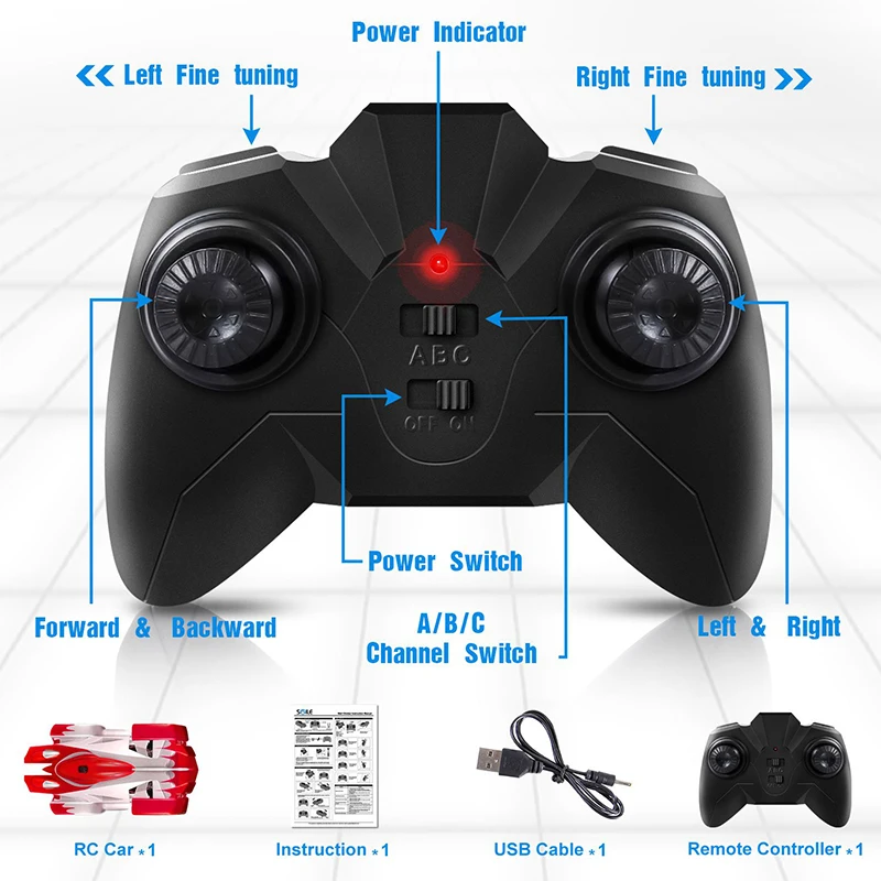 Kids Remote Control car Magical Wall Climbing Car Rechargeable RC Stunt Car Climbing Drift Remote Vehicles toys rc boy toy