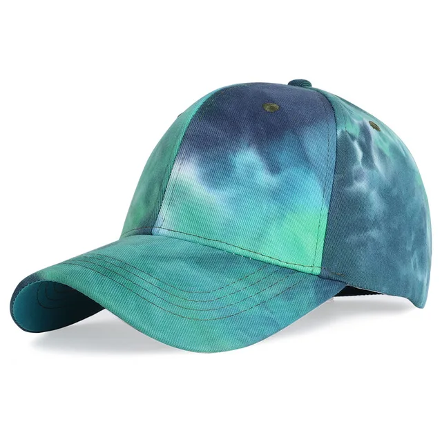 Бейсболка Tie-Dye для мужчин и женщин Весенняя Кепка-Снэпбэк цветная уличная регулируемая с защитой от