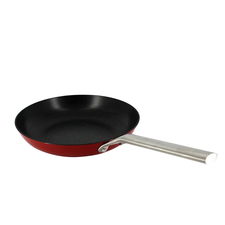 Hot Sale Fashion Popular Cheap Non-stick Fry Pan Enamel Surface Skillet Cast Iron Kitchen Cooking Ware