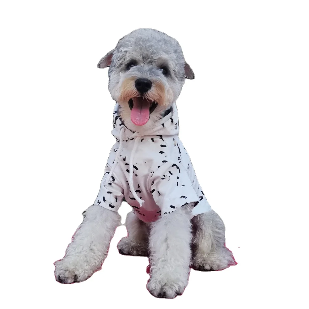 Pet Dog C Letter Sweater Luxury Cotton Hoodie Supplies Clothes Spring Autumn Winter Cat Two-legged Apparel Clothes