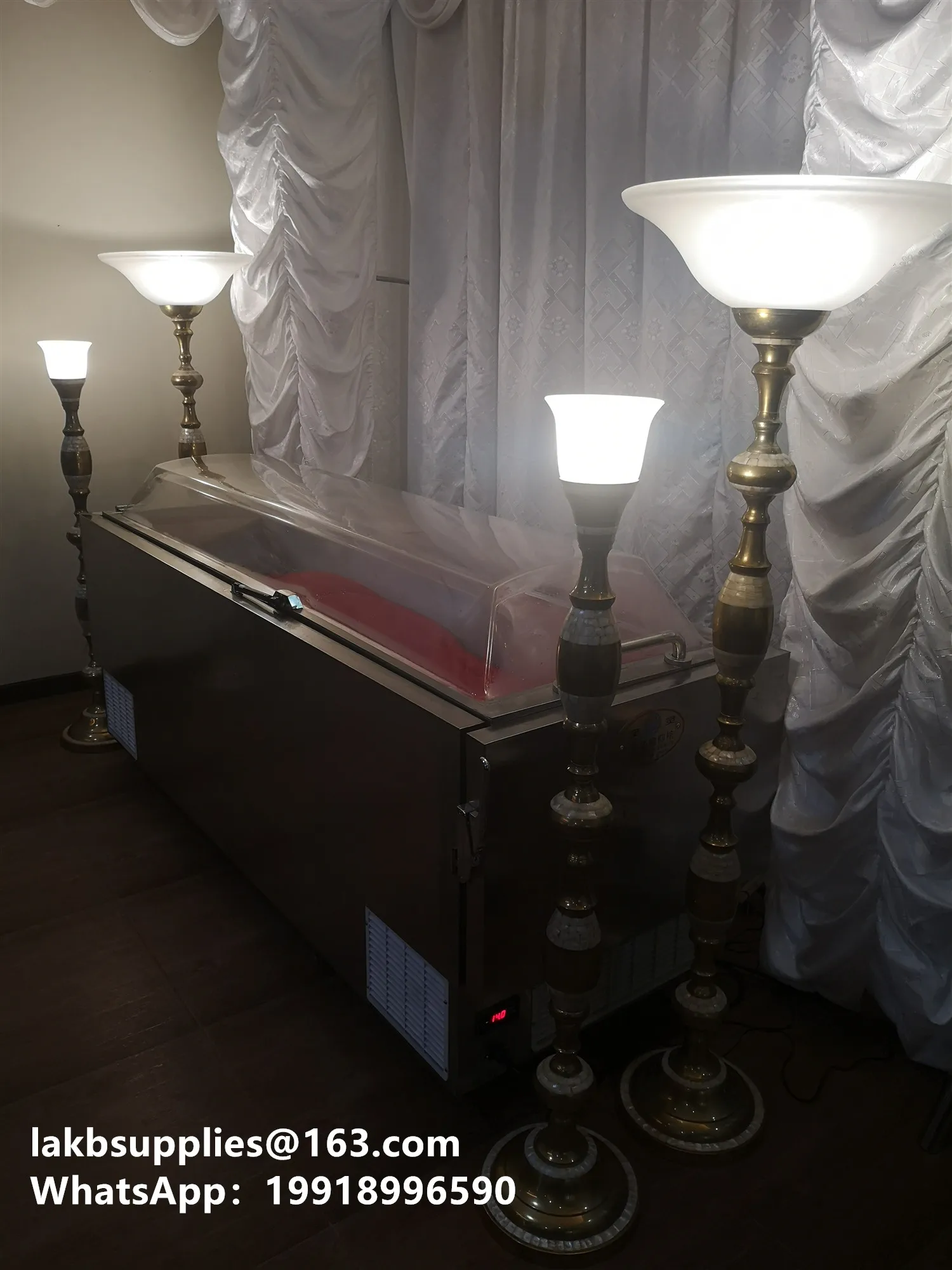 cooling coffin embalming replacement for chapel viewing
