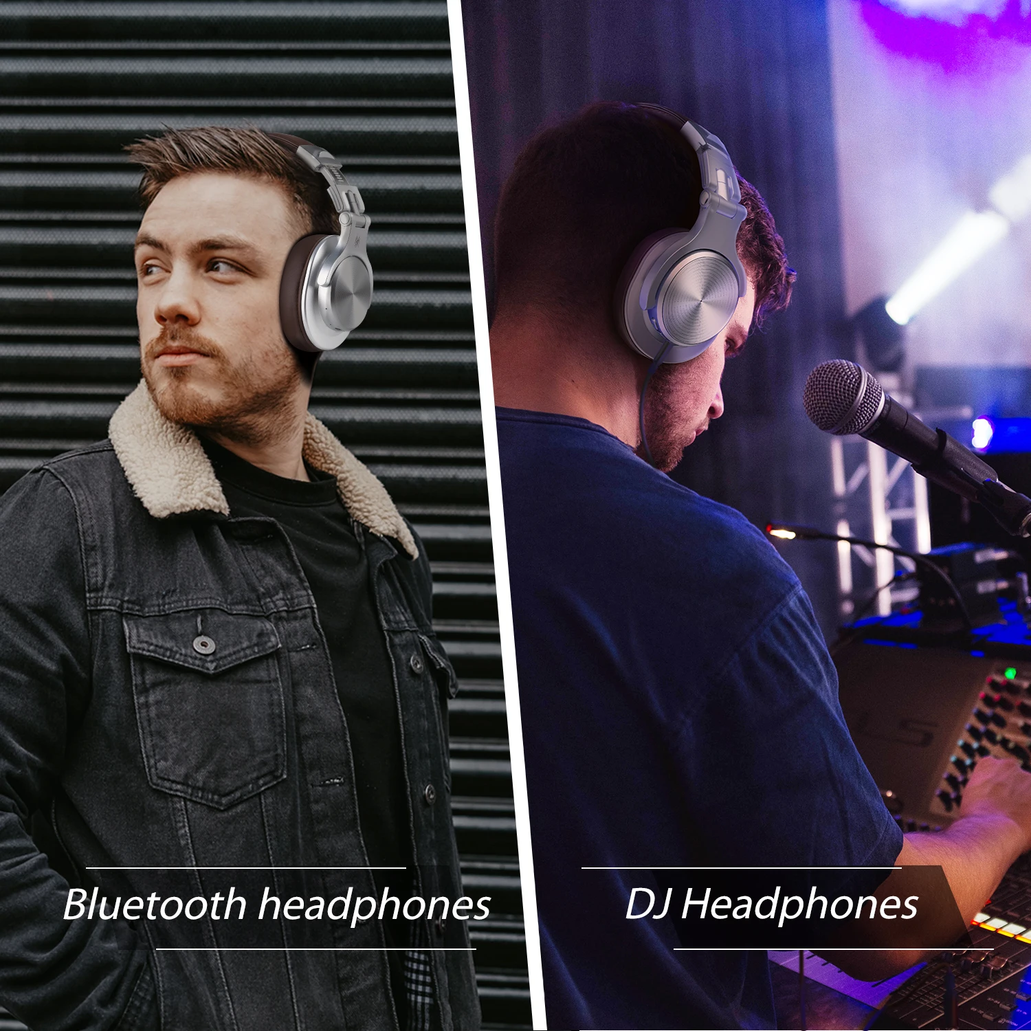 OneOdio A70 Wireless Over Ear Headphones Studio Headphones with Shareport Foldable-Red