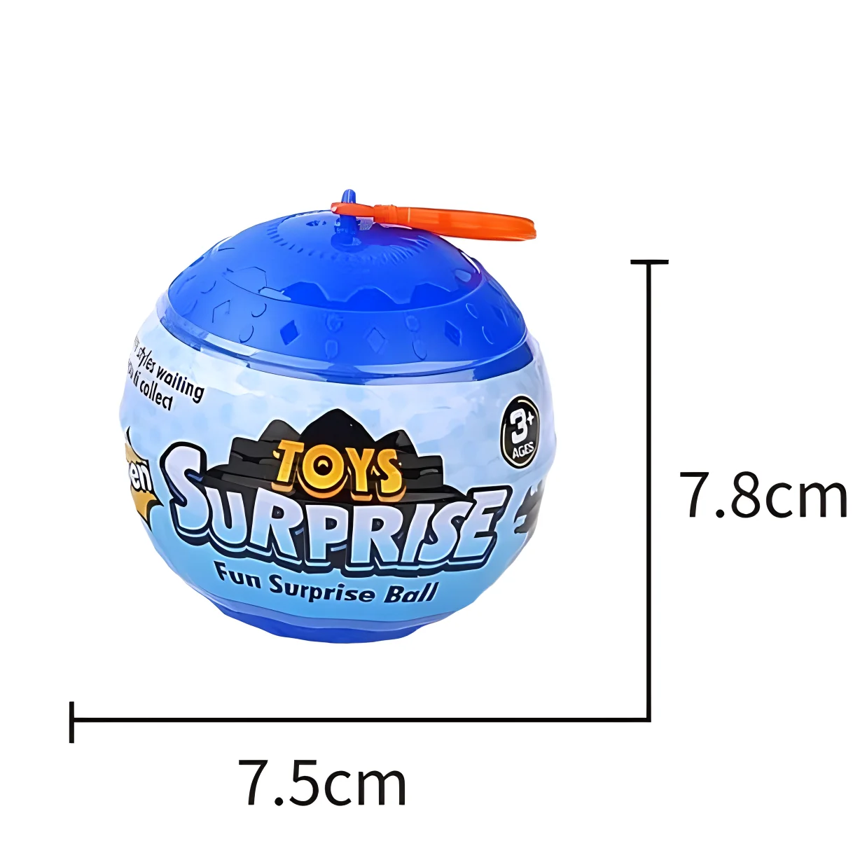 DIY educational assembling dinosaurs  plastic round shape blind box toys surprise egg toy with building block