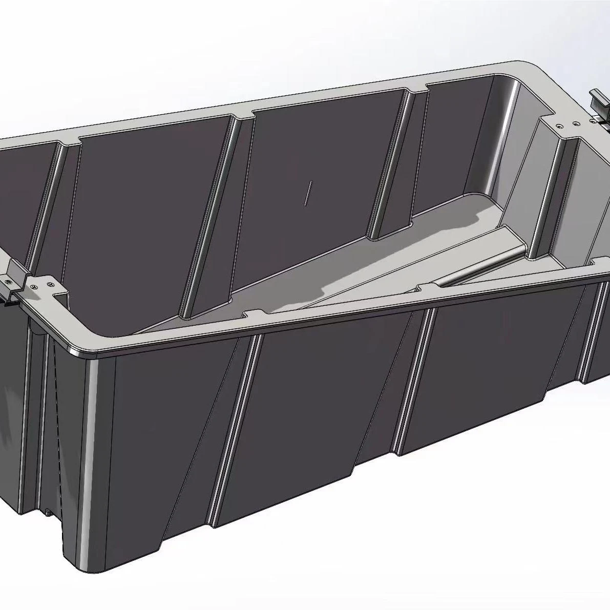 HDPE пластиковая Солнечная балласт солнечная панель кронштейн монтажная конструкция для плоской крыши и наземного монтажа