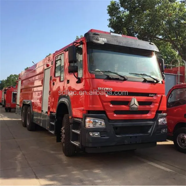 Пожарная машина в форме и воде оригинальная пожарная sinotruk howo 6x4 с пеной резервуаром для