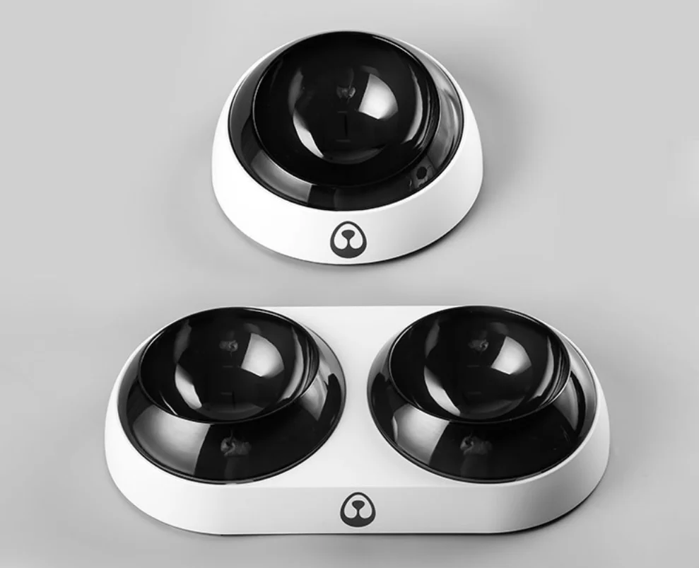 
Raised Dog Bowl for Bulldogs,Slanted French Bulldog Bowl,Double Food Water Bowls for Flat-Faced Dogs & Cats,BPA Free Tilte 