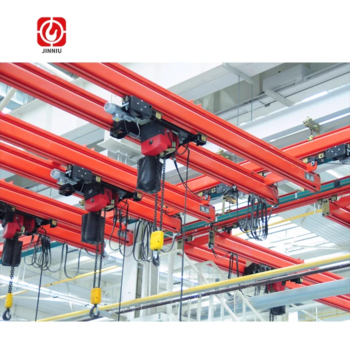 Lightweight Crane Systems Free Standing Workstation Bridge Crane For Glass Handling