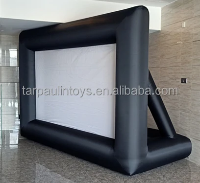 16Ft 16:9 Wholesale Oxford Cloth Projector Outdoor Backyard Inflatable Movie Double-Sided Projection Theater Screen