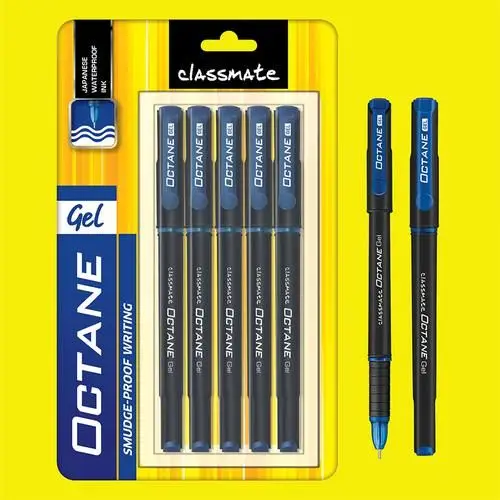 customizable blister tray plastic sliding card clamshell transparent packaging box with hanging hole for stationery