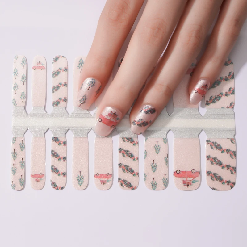 China supplies wholesale metal nail accessories 2D nail art stickers