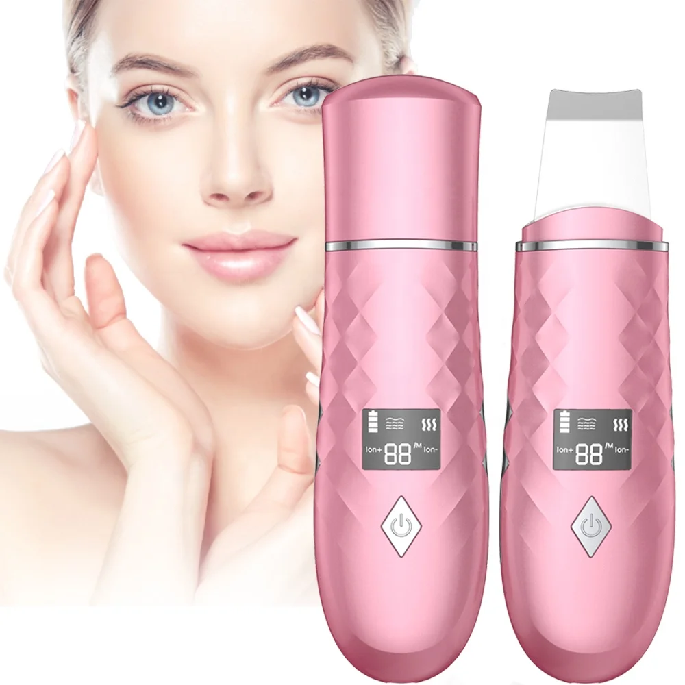 Biumart Skin Scrubber Portable Electric Face Skin Pore Cleaning Spatula Beauty Personal Care Machine For Vibration Exfoliating