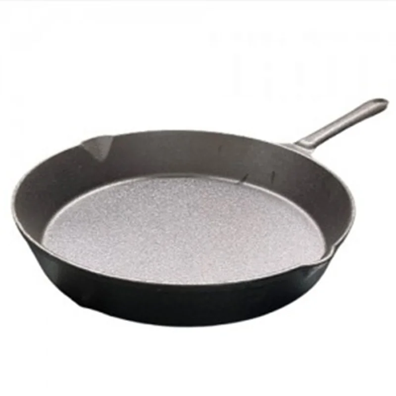 2023 High Quality Pre-Seasoned Cast Iron Frying Pan Steak Skillet Cast Iron Omelette Pan Round Shape
