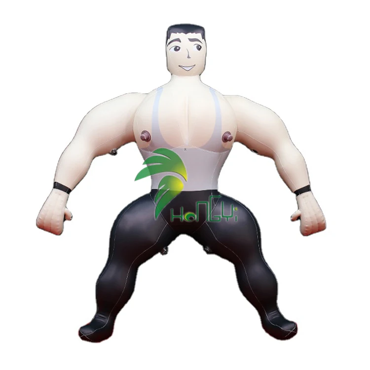 Inflatable Custom Muscle Man Human Figure Model Inflatable Balloon Toy Muscle Man hongyi