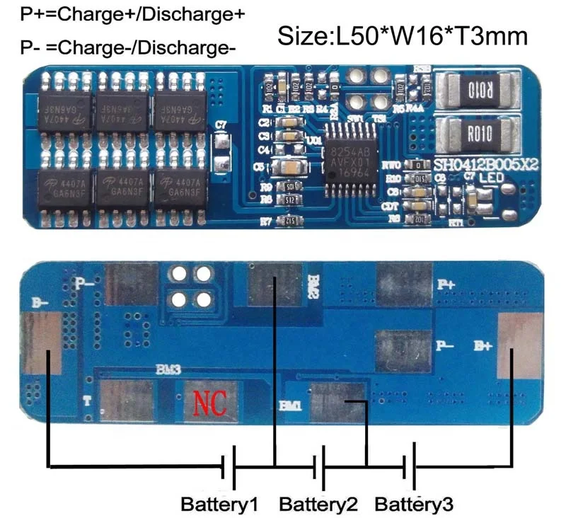 3S 10A BMS PCM 11 1 V