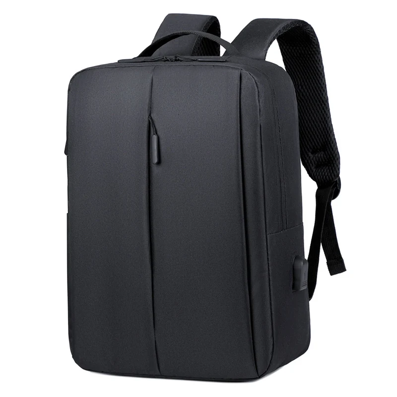 SSC Wholesale Custom Durable Business Travel Waterproof Gray Oxford School Bag Cheap 15.6 Inch Student Laptop Backpack with USB