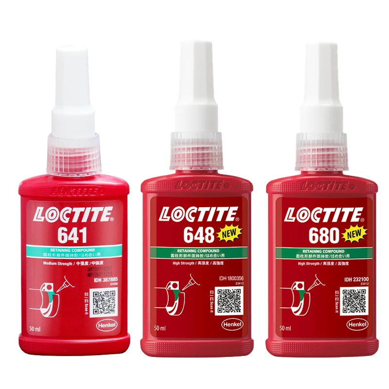 New 50ml Loctiter 641 648 680 Retaining Compound Bearing Hold Sealing Glue 680 Cylindrical Part Adhesive