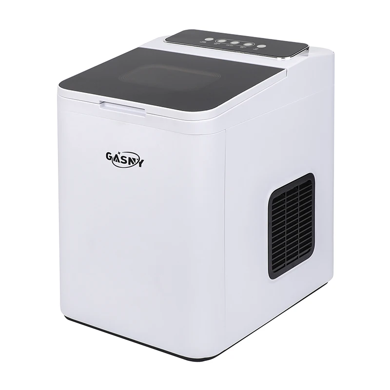 GASNY New Design Personal Small Ice Maker Machine 110v/220v-240v Countertop Ice Cube Making Machine White Color