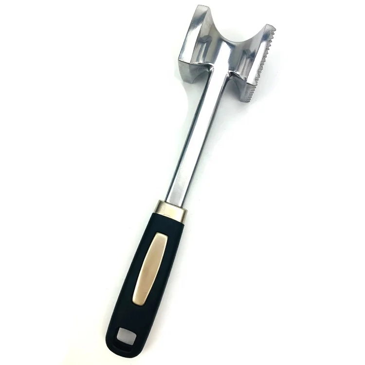 Aluminum Alloy BBQ Meat Loose Hammer Pork Chop Steak Hammer Flesh Floss Tender Meat Hammer Portable Meat Tenderizer Needle