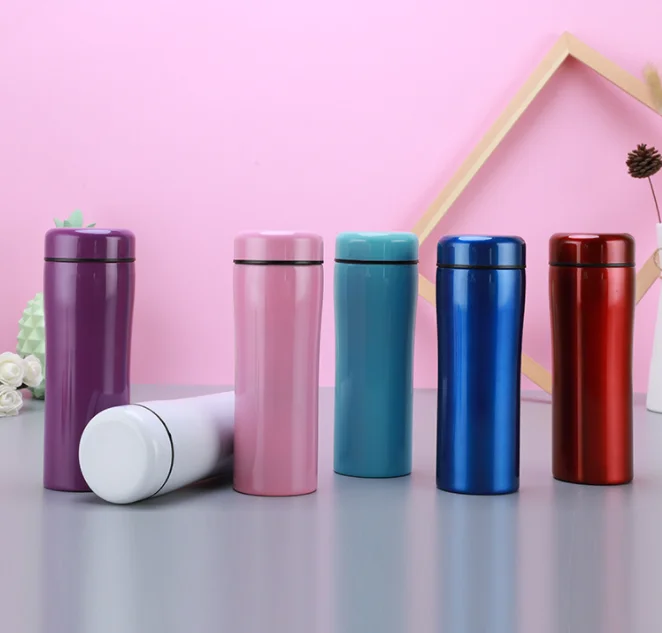 Customized logo 380ML Stainless Steel Ceramic Double Walled Vacuum Insulated Flask