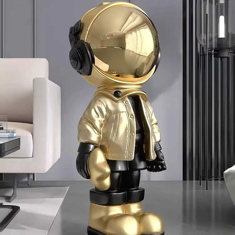 Life Size Realistic Fiberglass 3D Astronaut Sculpture Factory Wholesale Outdoor Garden Fiberglass Astronaut Figure Statue