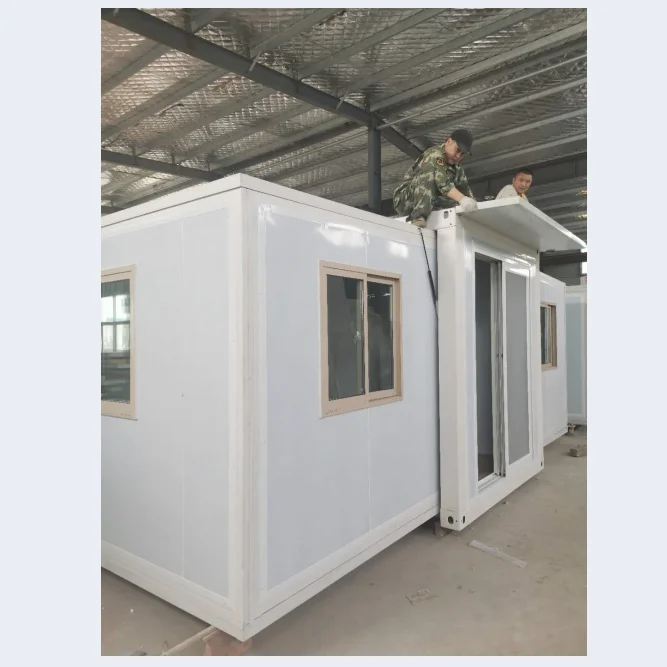 20ft/40ft foldable prefab container home / folding living container /expandable folding container house